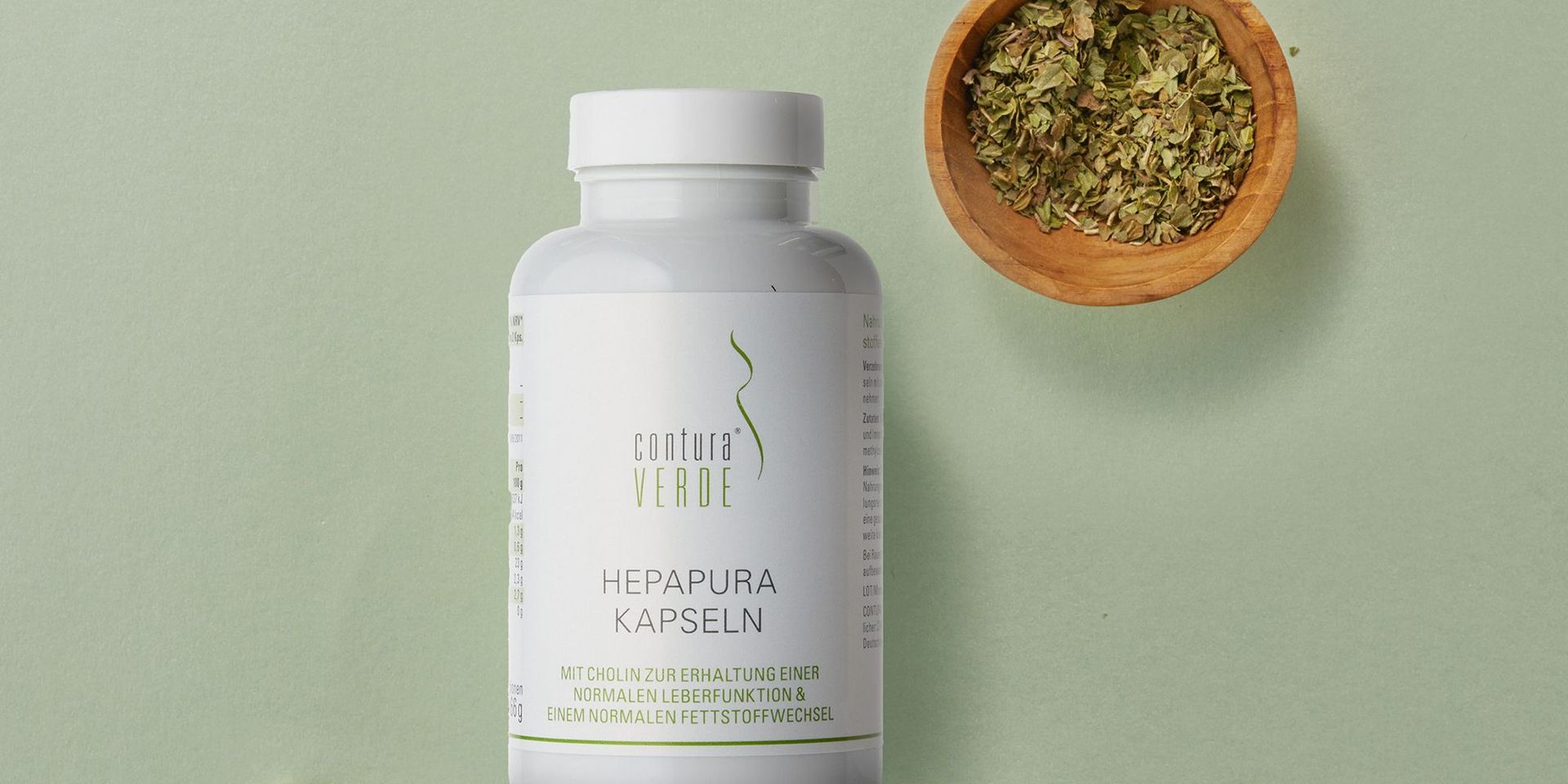 Hepapura Kapseln von Contura Verde zur Unterstützung der Leberfunktion und Fettstoffwechsel
