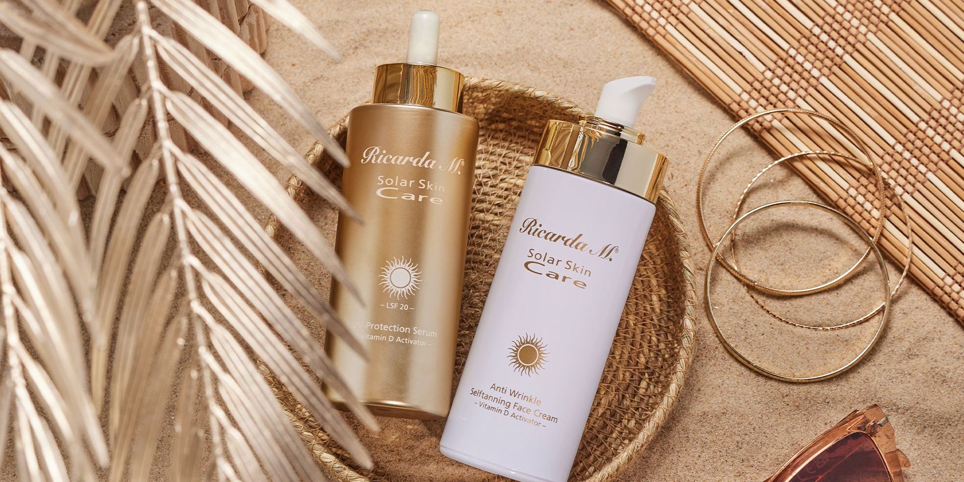 Ausgewählte Hautpflegeprodukte aus der Pflegelinie SSC Solar Skin Care 