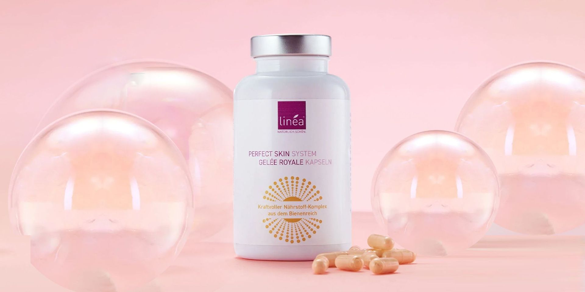 Perfect Skin System Gelee Royale Kapseln von linea, Nahrungsergänzung für gesunde Haut