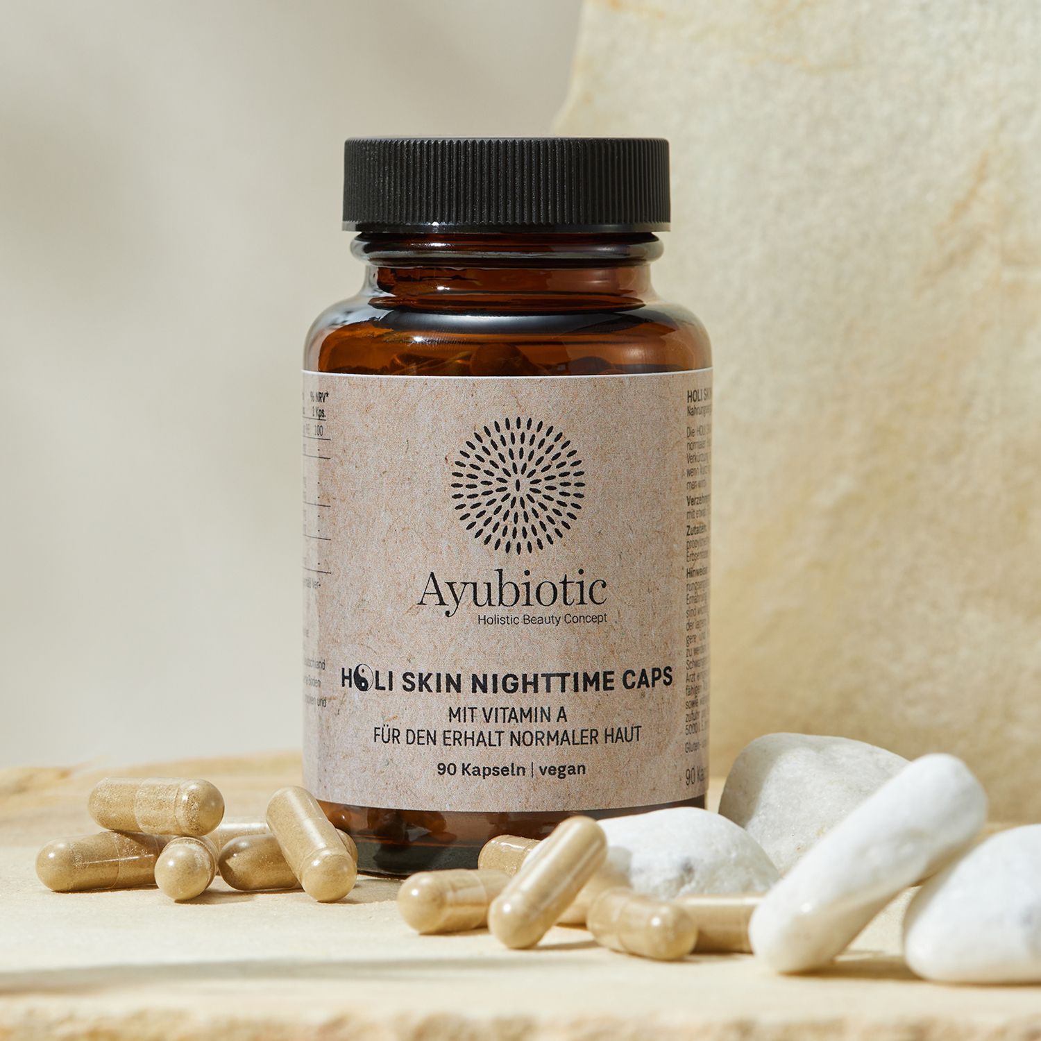 Holi Skin Nighttime Kapseln im Schraubgläschen