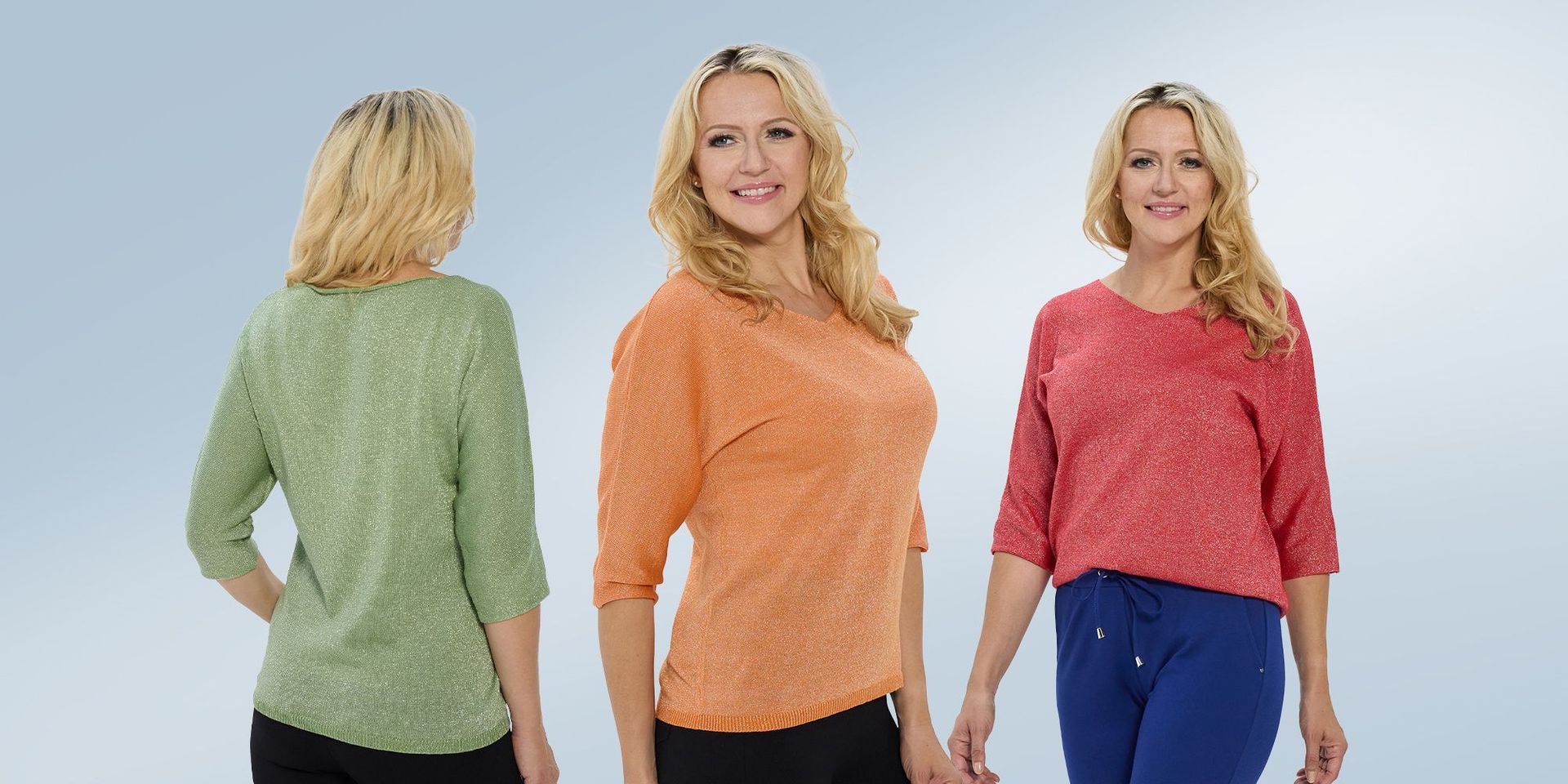 Neue Limited Edition Glitzerpullover von Christian Materne bei Channel21