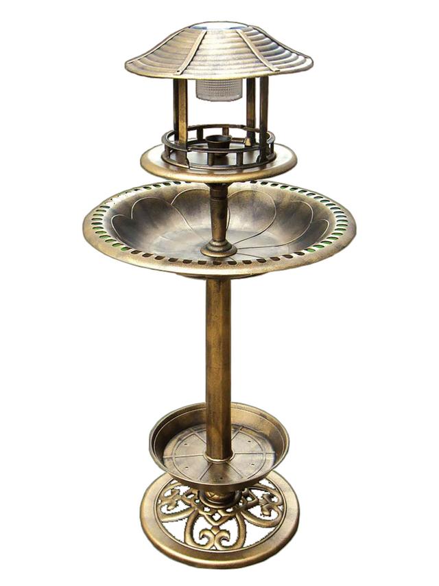 Produktbild von Vogeltränke "Venedig" mit LED-Beleuchtung, Ø 50 cm, 105 cm hoch