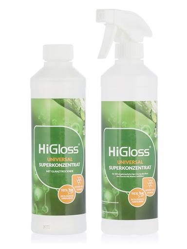 Produktbild Universalreiniger "Superkonzentrat" Set mit Glanztrockner, 500 ml + Leerflasche & Zerstäuberpistole