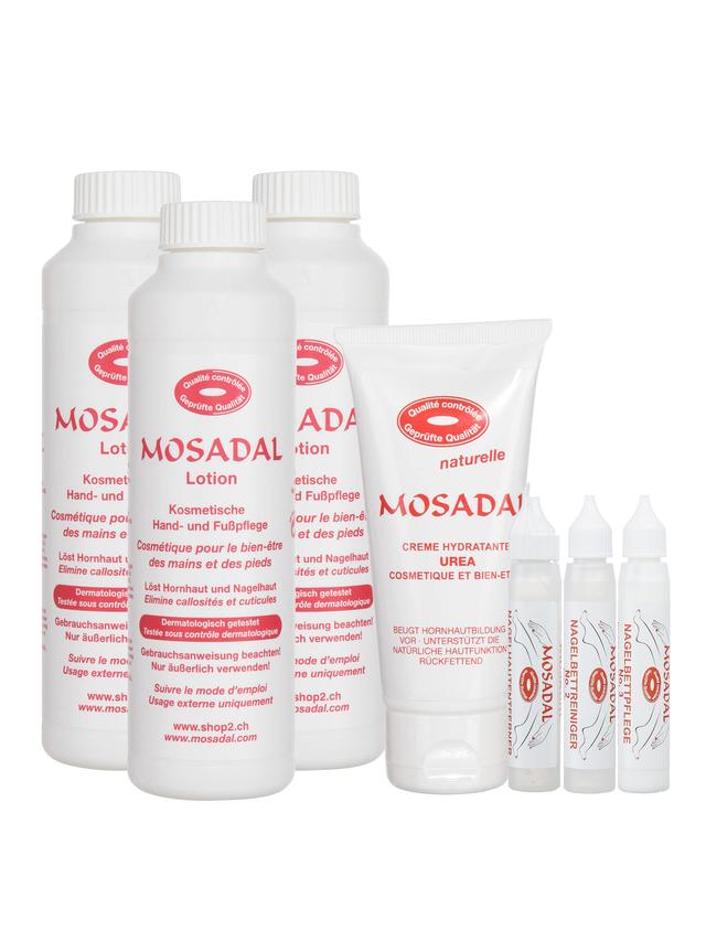 Produktbild von Hand- und Fußpflegeset „Deluxe“ – Lotion, Urea Creme & 1-2-3 Nagelpflege Set, 7-teilig