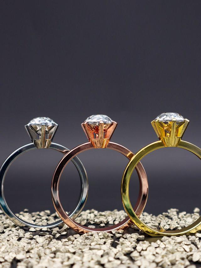 Produktbild von Serviettenringe als Diamantring, Glas, Aufbewahrungsbox, 4er-Set