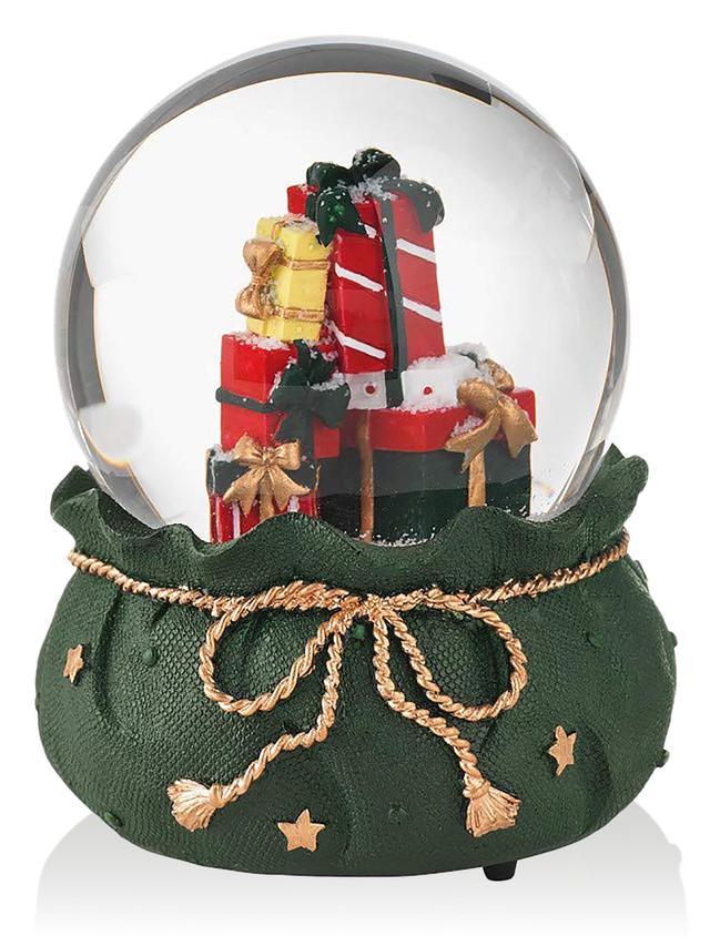 Produktbild von BRANDANI Schneeball-Spieluhr mit Geschenk-Motiv, 14,5 cm