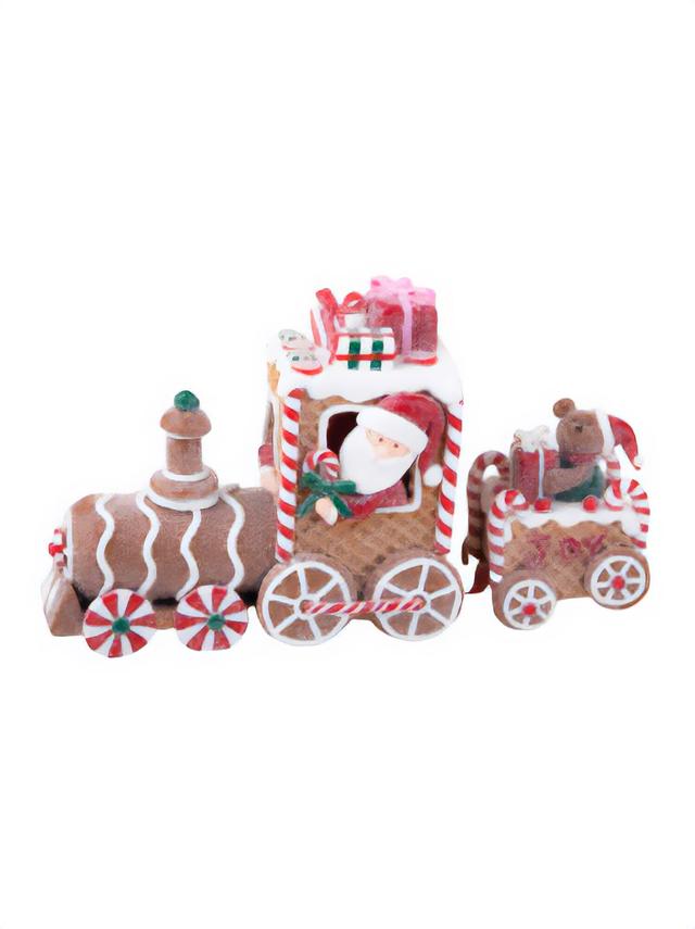 Produktbild von Weihnachtsdeko Figur "Lebkuchenzug" aus Polyresin