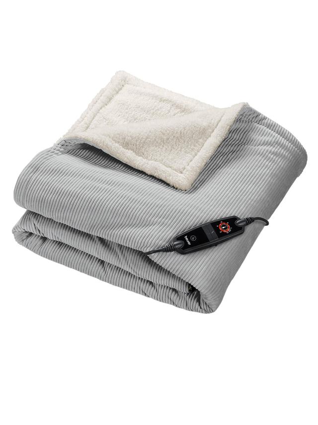 Produktbild von Beurer Wärmezudecke "HD 81 Cord Light Grey" 6 Temperaturstufen, Abschaltautomatik, 180 x 130 cm
