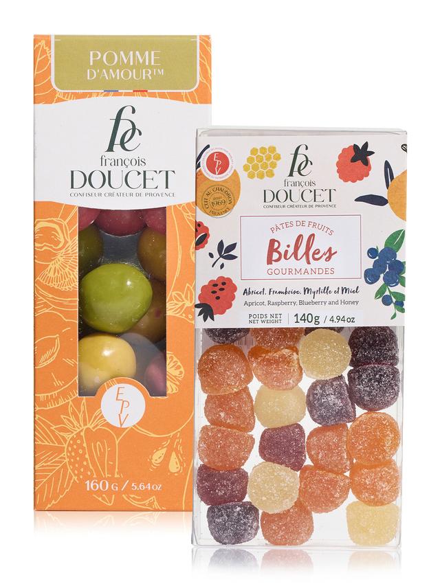 Produktbild von François Doucet Confiseur Französische Pralinen "Provenzalische Früchte" Fruchtgelee, 2-teilig