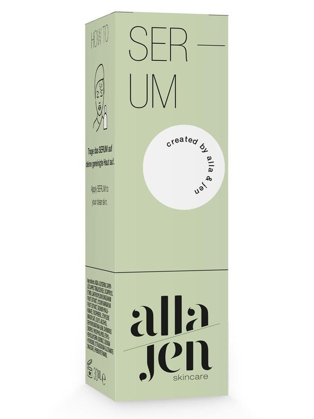 Produktbild von alla/jen Gesichtsserum mit Hyaluron, Gojibeere und Szechuanpfeffer, bekannt aus "Die Höhle der Löwen", 30 ml