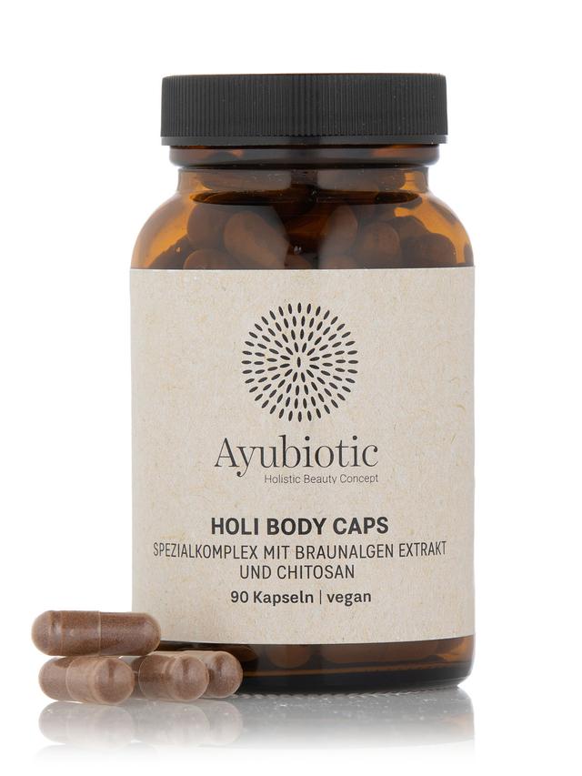 Produktbild von "Holi Body Caps" mit Braunalgen Extrakt & Chitosan, Kapseln, 3-Monatsvorrat – Abo