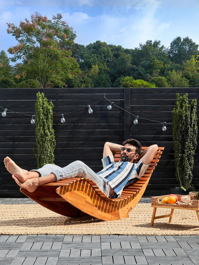 Produktbild von Relax-Liege aus FSC®-Akazienholz, klappbar, bis zu 160 kg belastbar