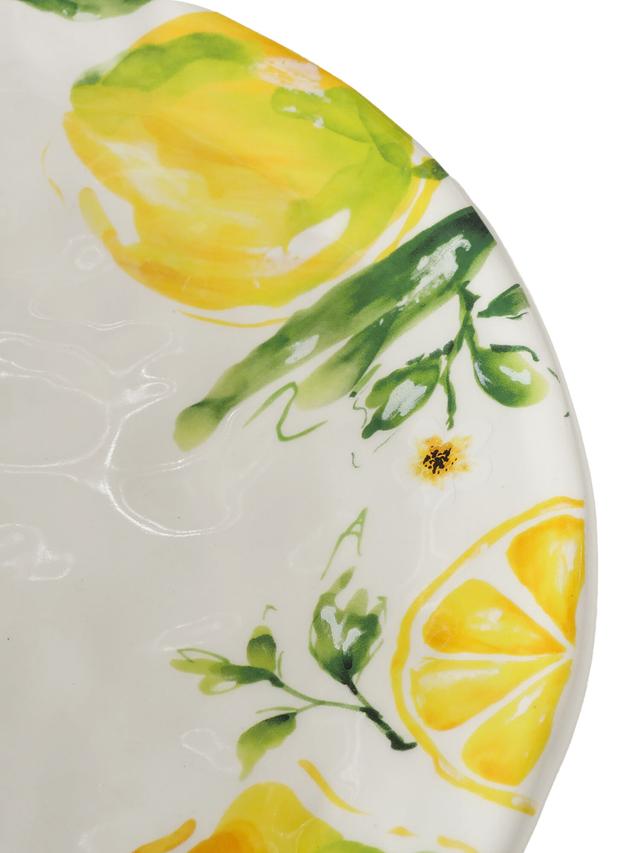 Produktbild von Servierteller "Lemontree" Zitronenmuster, Keramik, lebensmittelecht, 39 cm