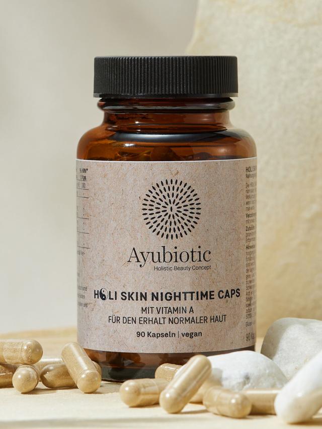 Produktbild von HOLI SKIN NIGHTTIME CAPS, 3-Monatsvorrat