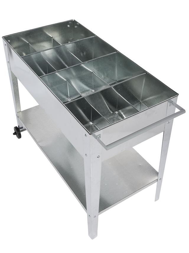 Produktbild von Hochbeet "Mariegold" mobil, mit Rollen und 12 Fächern, 101,5 cm