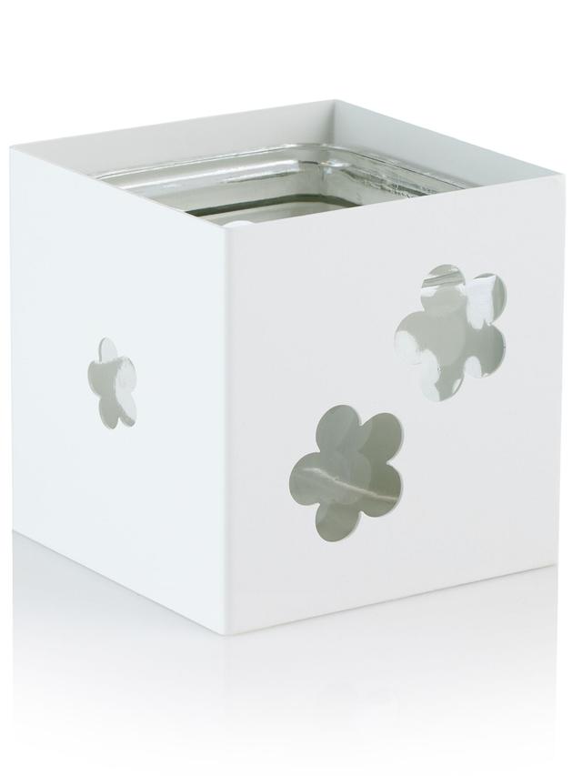 Produktbild von Windlicht aus Metall & Glas, 13 x 13 x 13 cm