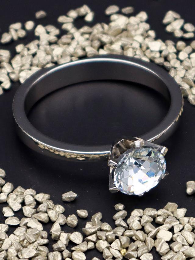 Produktbild von Serviettenringe als Diamantring, Glas, Aufbewahrungsbox, 4er-Set