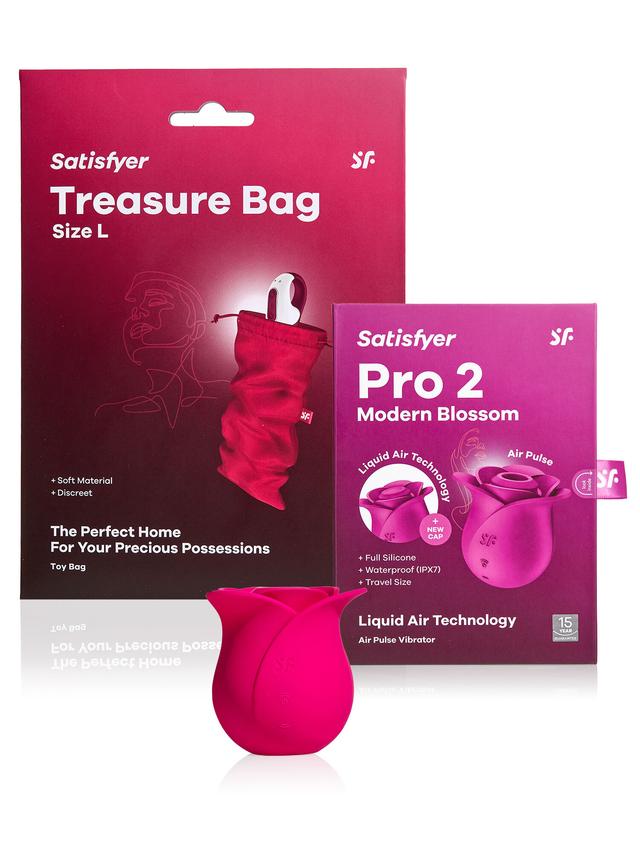 Produktbild von Vibrator Pro 2 Modern Blossom + Bag Set