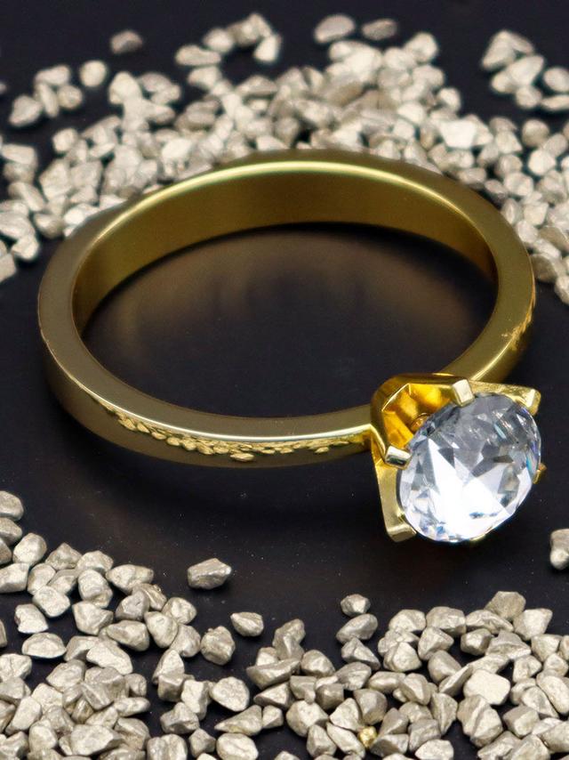 Produktbild von Serviettenringe als Diamantring, Glas, Aufbewahrungsbox, 4er-Set